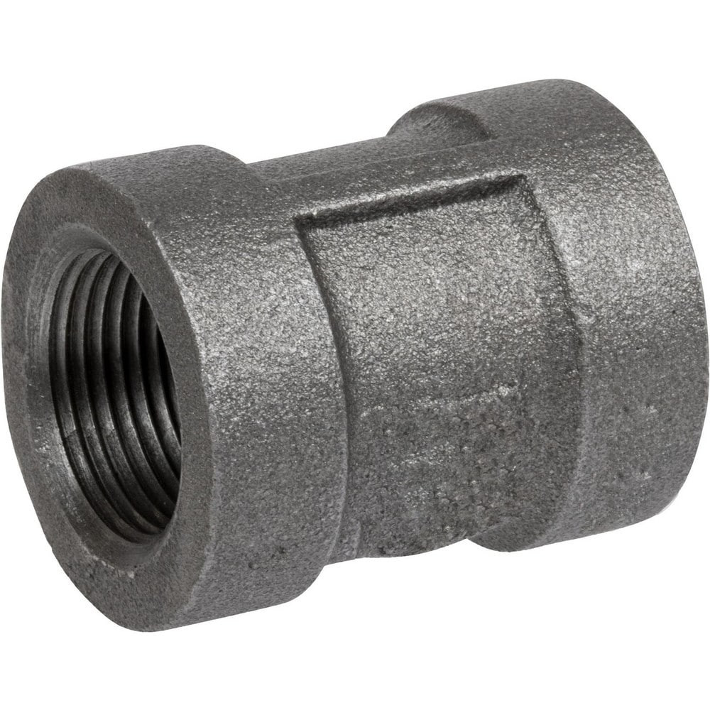 USA Industrials ZUSA-PF-20494 Black Pipe Fittings; Fitting Type: Coupling ; Fitting Size: 2-1/2" ; End Connections: NPT ; Material: Iron ; Classification: 300 ; Fitting Shape: Straight