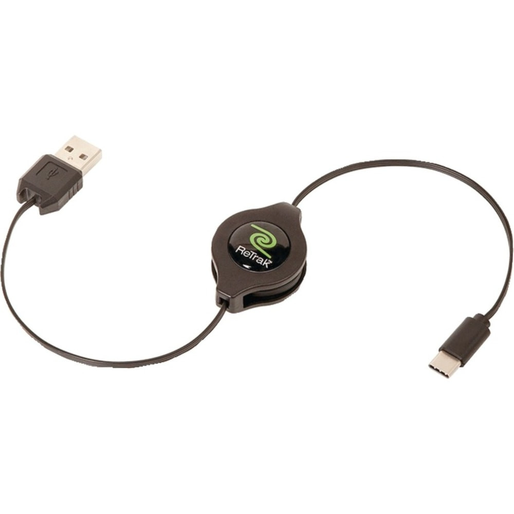 EMERGE TECHNOLOGIES, INC. ETESUCAM ReTrak USB Data Transfer Cable - USB Data Transfer Cable - First End: 1 x USB 2.0 Type A - Male - Second End: 1 x USB 2.0 Type C - Male - Black
