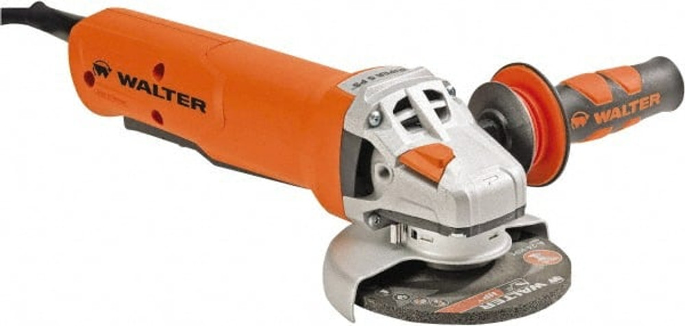 WALTER Surface Technologies 30A153 Corded Angle Grinder: 5" Wheel Dia, 11,000 RPM, 5/8-11 Spindle