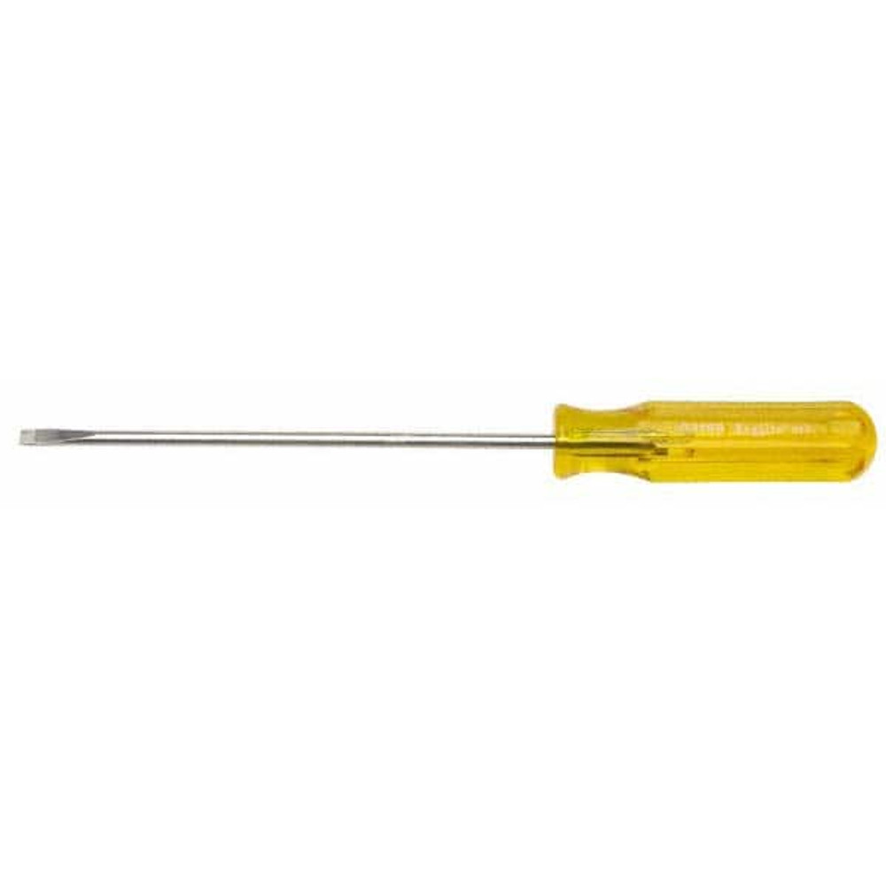 Xcelite R3166N Slotted Screwdriver: 3/16" Width, 9-5/8" OAL, 6" Blade Length