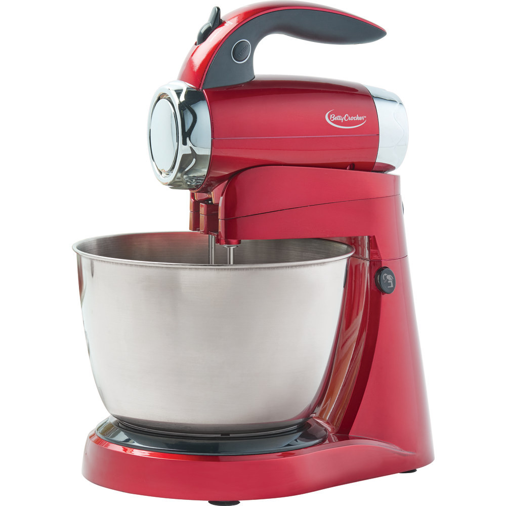 W.APPLIANCE CO BC-3220CMR Betty Crocker 2-In-1 7-Speed Power Up Stand Mixer, Red