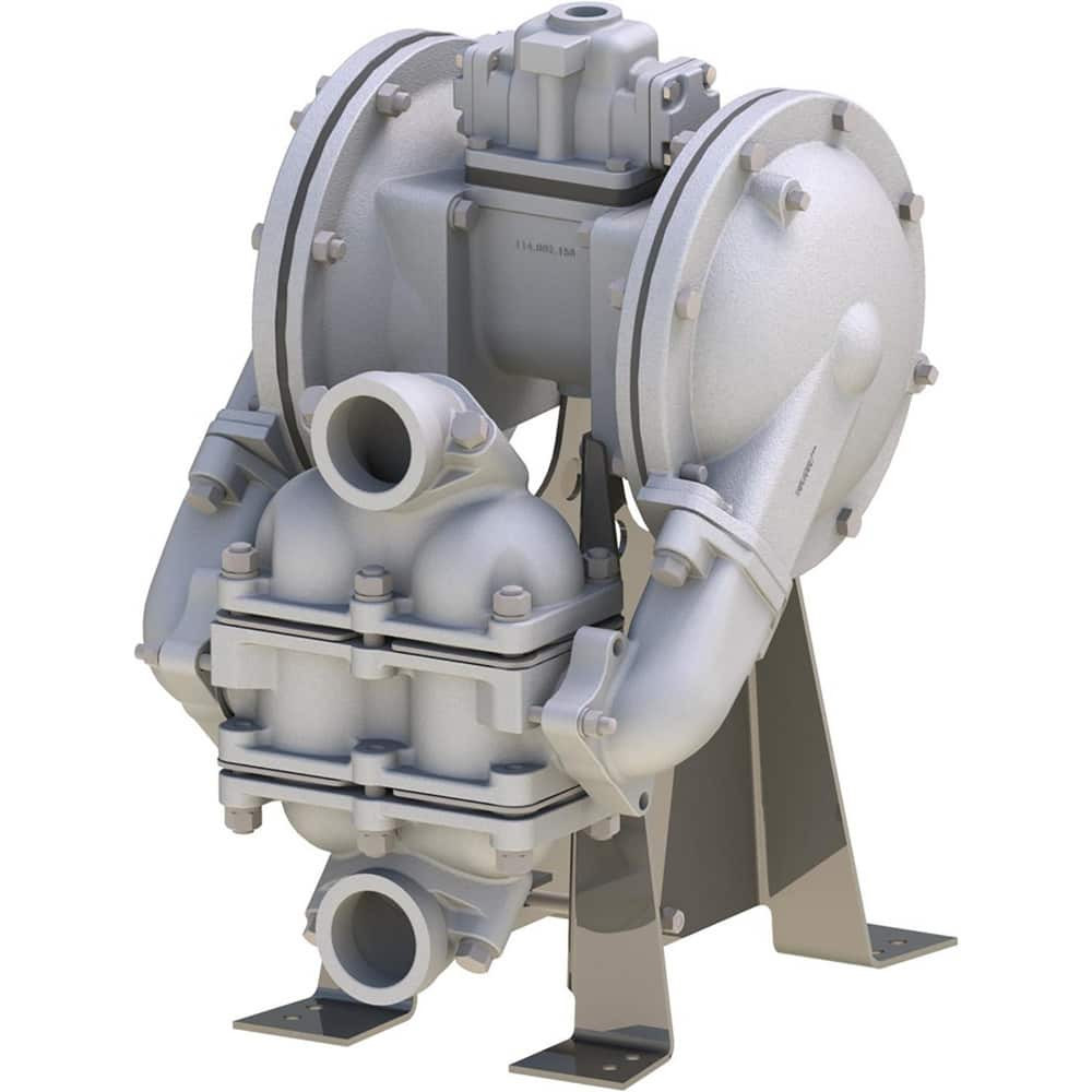 SandPIPER HDB2,DS4CI. Air-Operated Diaphragm Pumps; Maximum Flow Rate (Gpm - 2 Decimals): 135.00 ; Maximum Working Pressure: 125.000 ; Thread Type: NPT ; Inlet Size: 2in ; Cubic Feet Per Minute: 100 SCFM ; Diaphragm Material: Santoprene