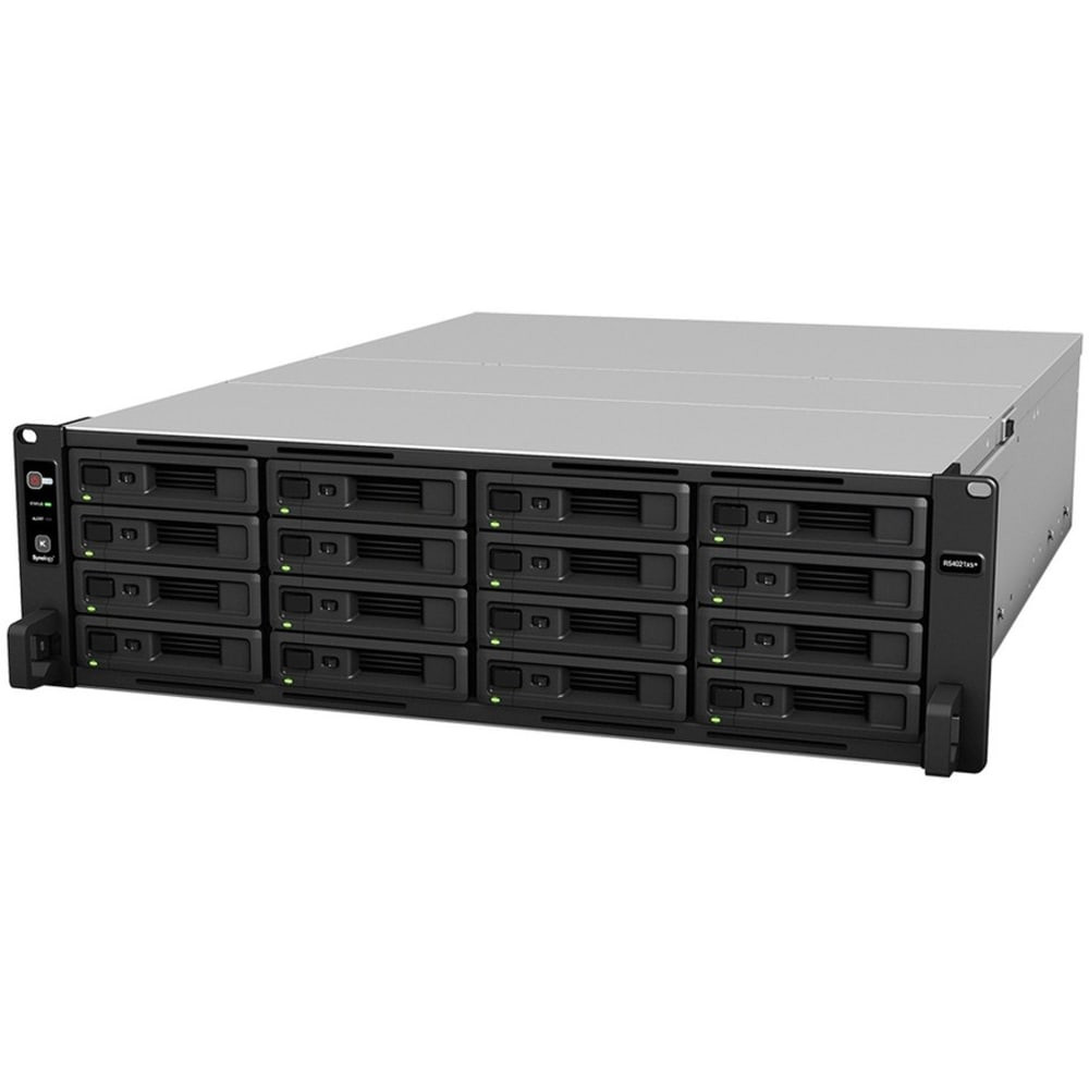 SYNOLOGY AMERICA CORP. Synology RS4021XS+  RackStation RS4021XS+ SAN/NAS Storage System - Intel Xeon D-1541 -  2.10 GHz - 16 x HDD Supported - 0 x HDD Installed - 16 x SSD Supported - 0 x SSD Installed - 16 GB RAM - Serial ATA Controller