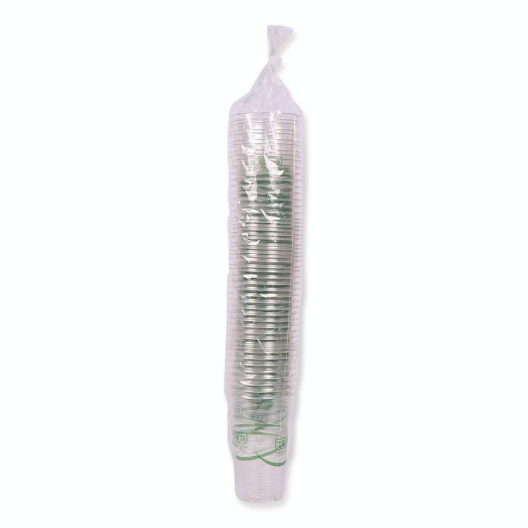 ECO-PRODUCTS,INC. EP-CC20-GS GreenStripe Renewable and Compostable Cold Cups, 20 oz, Plastic, Clear, 50/Pack, 20 Packs/Carton