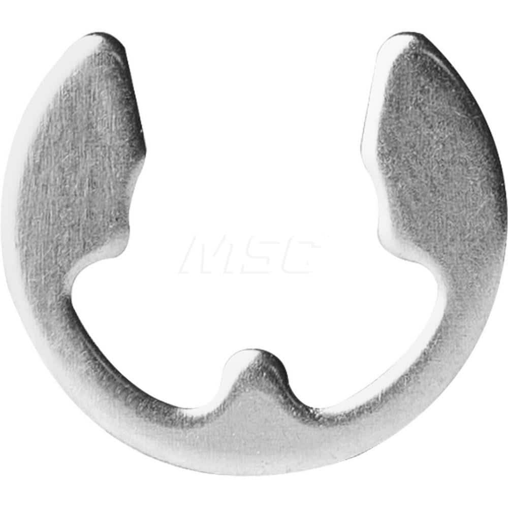 Rotor Clip RE-31ST ZF External Reinforced E Style Retaining Ring: 0.25" Groove Dia, 5/16" Shaft Dia, 1060-1090 Spring Steel, Zinc-Plated