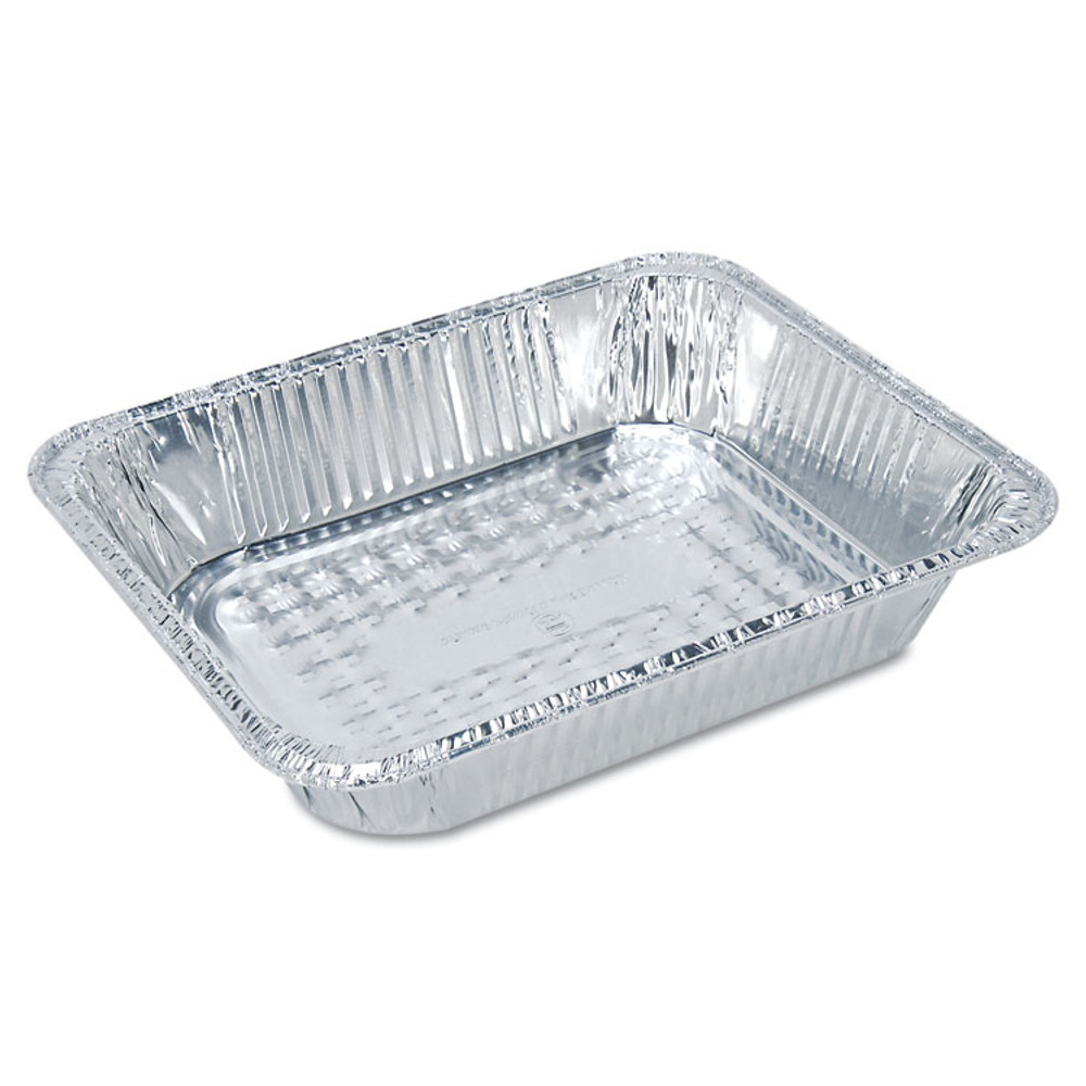 HFA INC 205930 Aluminum Oblong Container, 1 lb, 4.56 x 5.56 x 1.63, Silver, 1,000/Carton