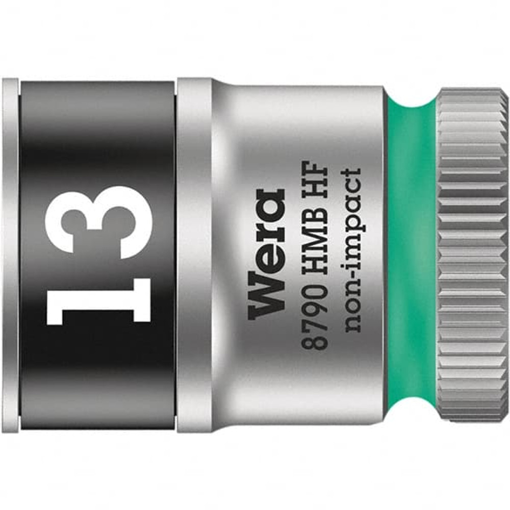 Wera 05003744001 Hand Socket: 3/8" Drive, 10 mm Socket, 6-Point