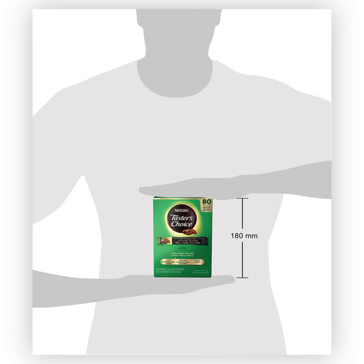 NESTLE Nescafé® 66488 Taster's Choice Stick Pack, Decaf, 0.06oz, 80/Box