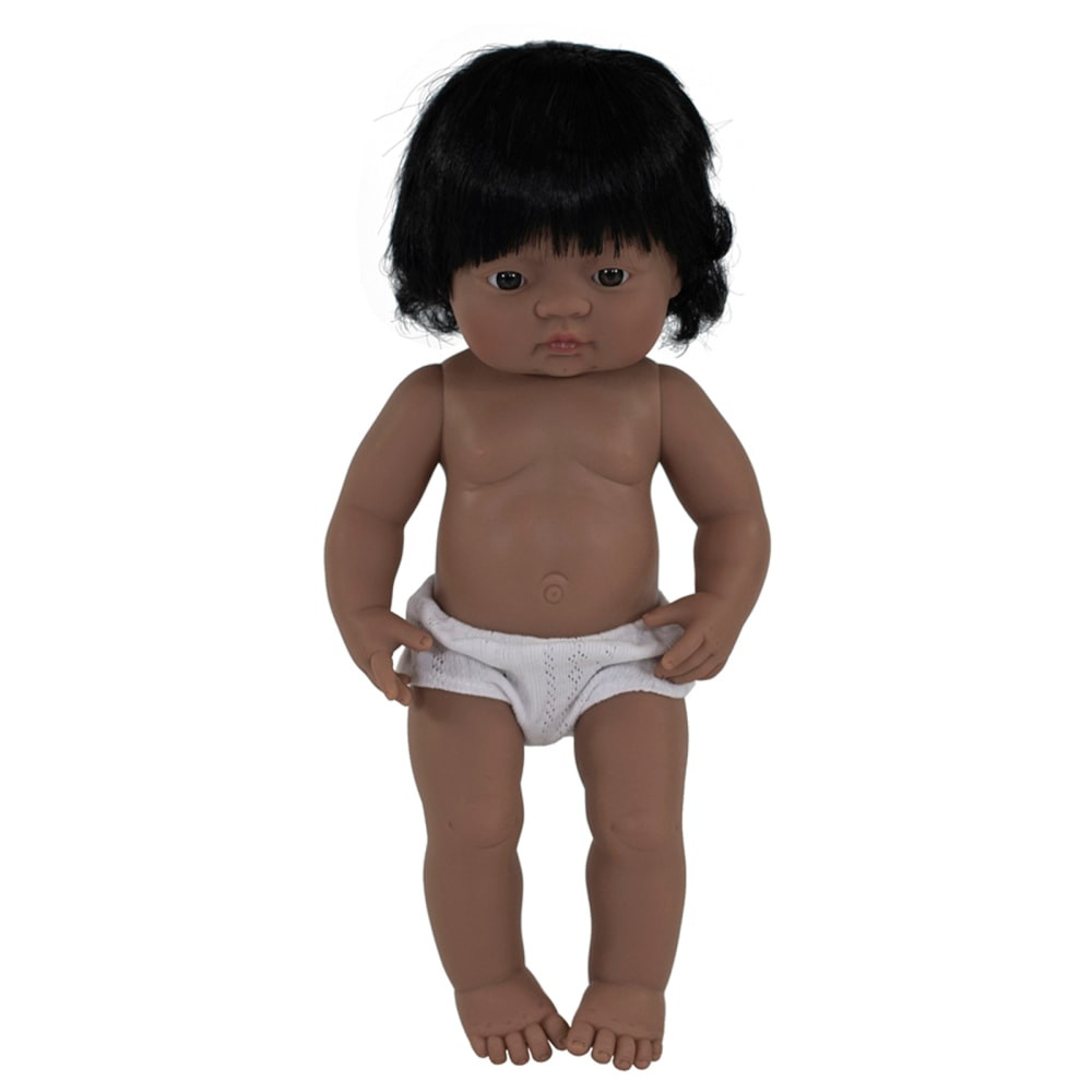 MINILAND EDUCATIONAL CORPORATION Miniland Educational MLE31058  Anatomically Correct 15in Baby Doll, Hispanic Girl