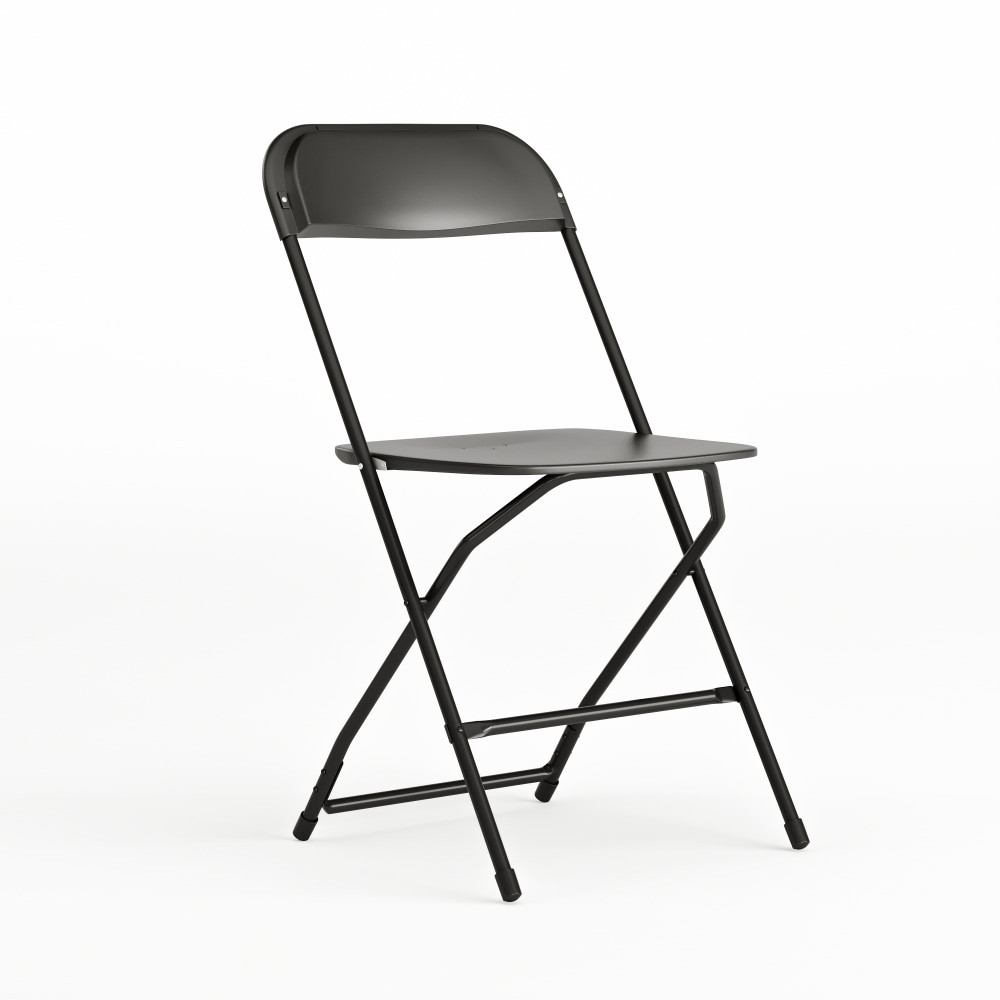 FLASH FURNITURE LEL3BLACK  HERCULES Series Premium Plastic Folding Chair, Black