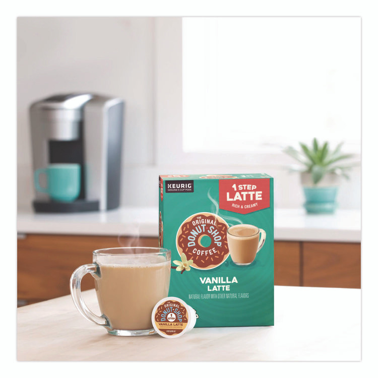 KEURIG DR PEPPER The Original Donut Shop® 8177 Vanilla One Step Latte K-Cup, 20/Box