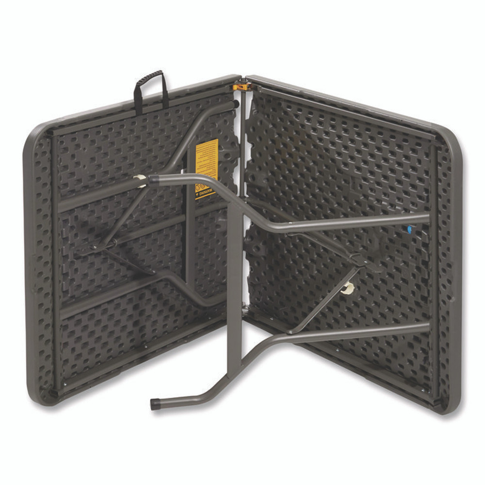 ICEBERG ENTERPRISES 65467 IndestrucTable Classic Bi-Folding Table, Rectangular, 30" x 72" x 29", Charcoal