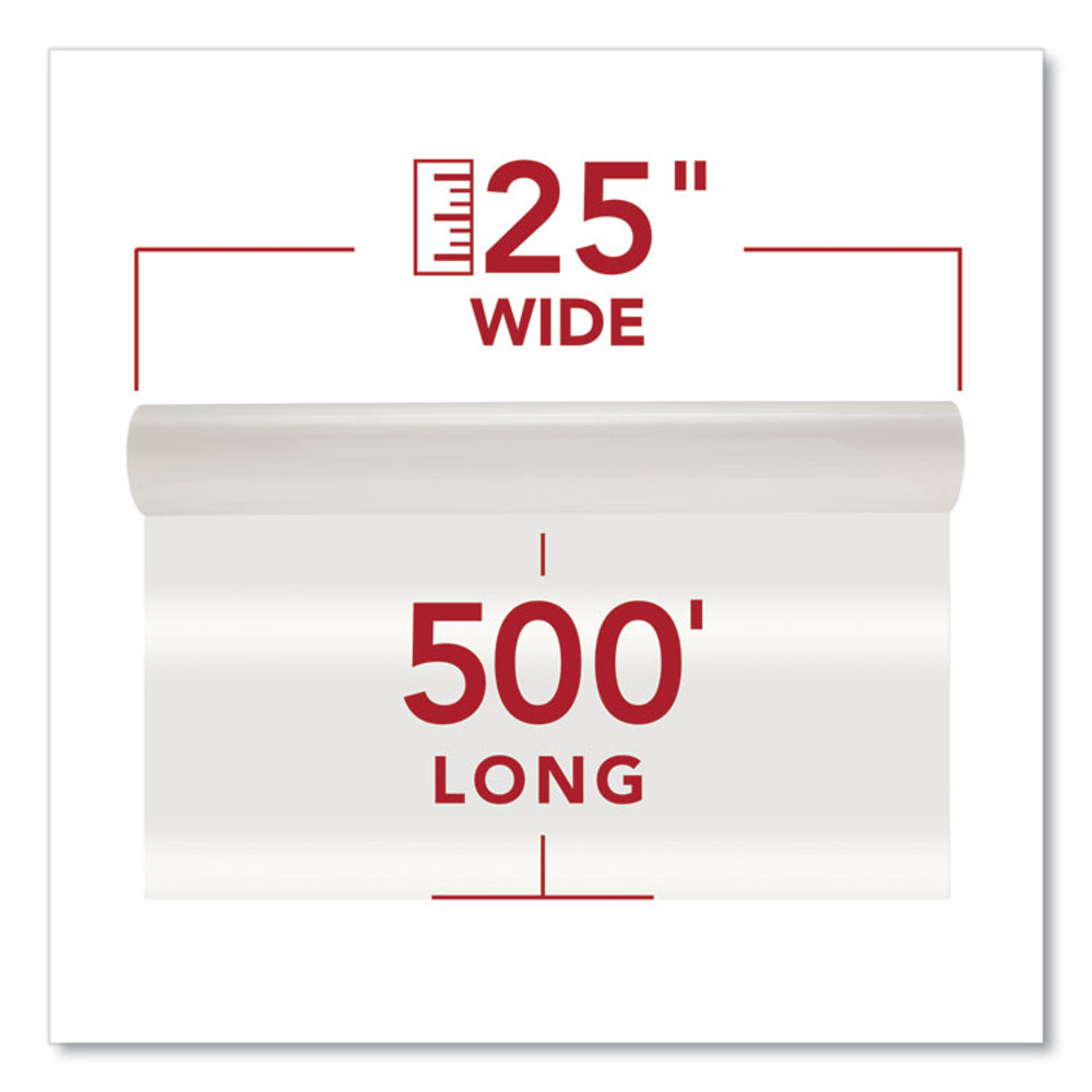 WILSON JONES CO. GBC® 3000004 NAP-Lam I Roll Film, 1.5 mil, 25" x 500 ft, Gloss Clear, 2/Box