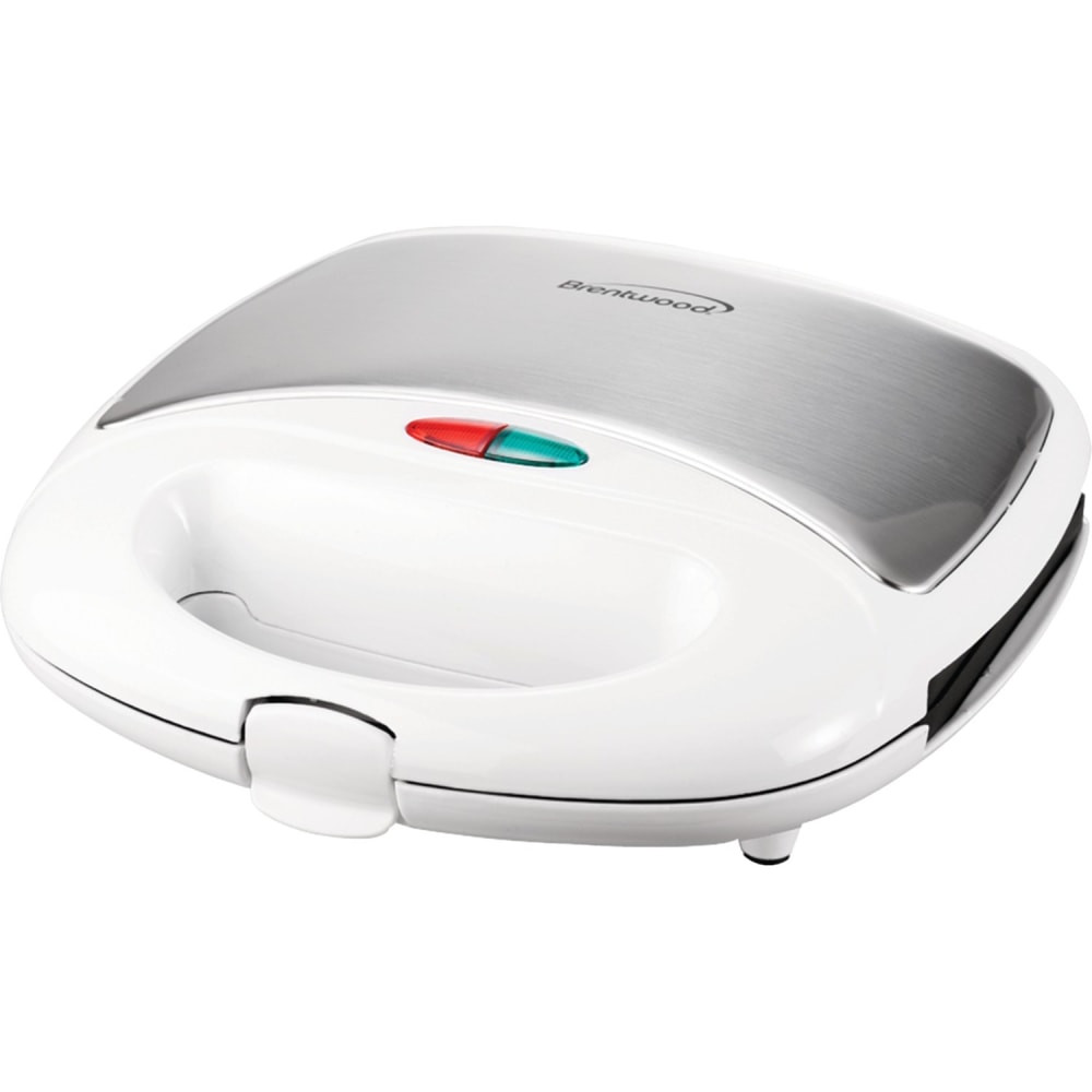 BRENTWOOD APPLIANCES, INC. TS-240W Brentwood Sandwich Maker - Plastic, Metal - White