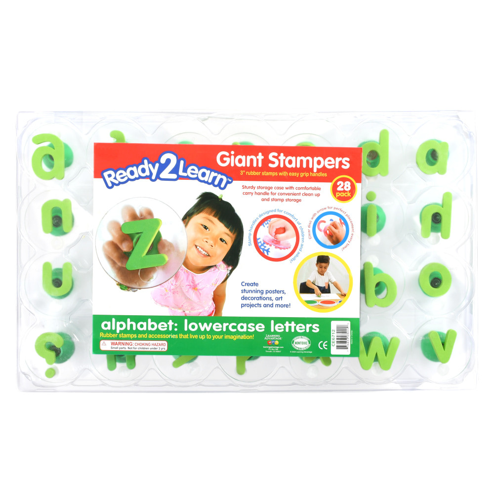 CENTER ENTERPRISES, INC. Ready 2 Learn CE-6712  Giant Stampers - Alphabet - Lowercase - Set of 28