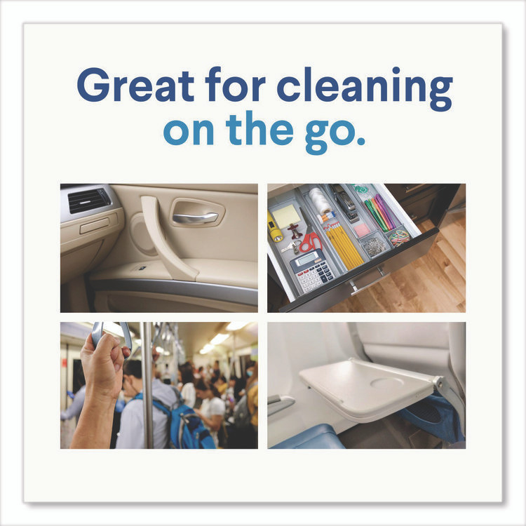 CLOROX SALES CO. 31404 Disinfecting Cleaning Wipes, Easy Pull Pack, 1-Ply, 8 x 7, Lemon Scent, White, 75 Towels/Box, 6 Boxes/Carton