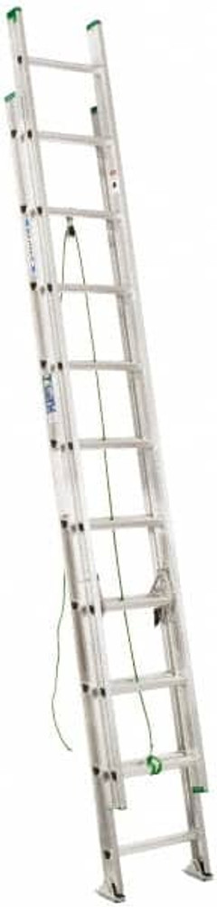 Werner D1224-2 24' High, Type II Rating, Aluminum Extension Ladder