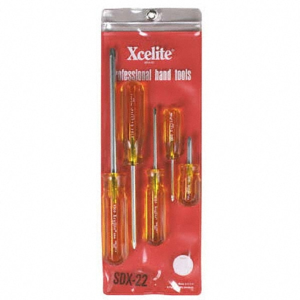 Xcelite SDX22N Screwdriver Set: 5 Pc, Phillips