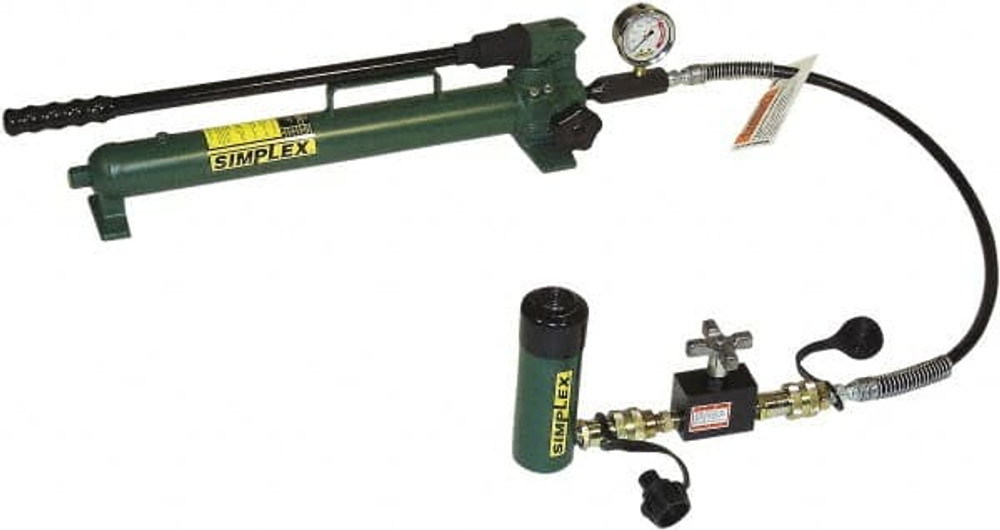 TK Simplex ST302A Manual Pump & Cylinder Sets; Includes: Cylinder; 2-Speed Pump; 6' Hose; Calibrated Gauge w/Gauge Adaptor