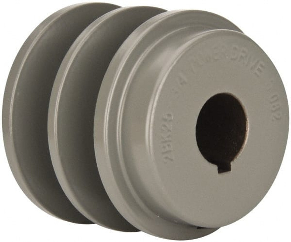 Value Collection 2BK25-3/4 3/4" Bore Diam, 2-1/2" OD, Finished Bore Two Groove Sheave