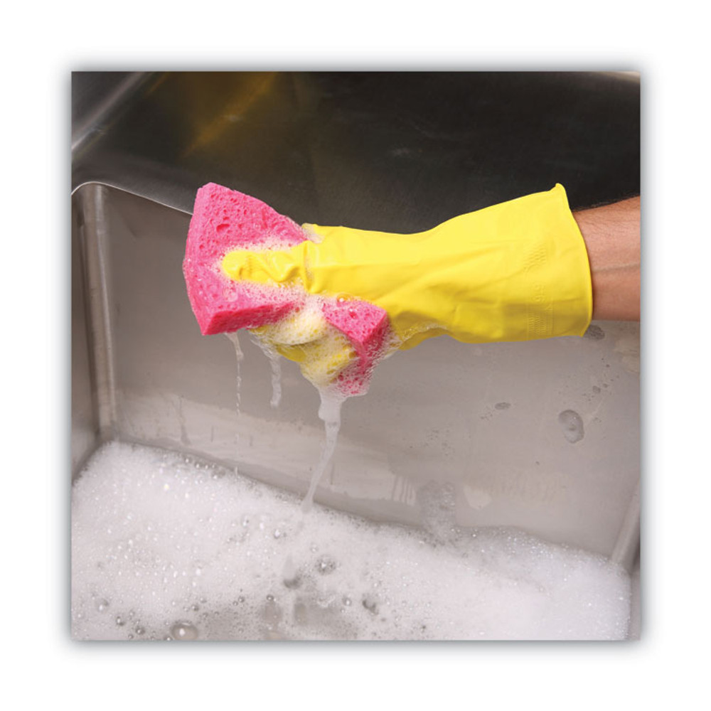 BOARDWALK CS1A Small Cellulose Sponge, 3.6 x 6.5, 0.9" Thick, Pink, 2/Pack, 24 Packs/Carton
