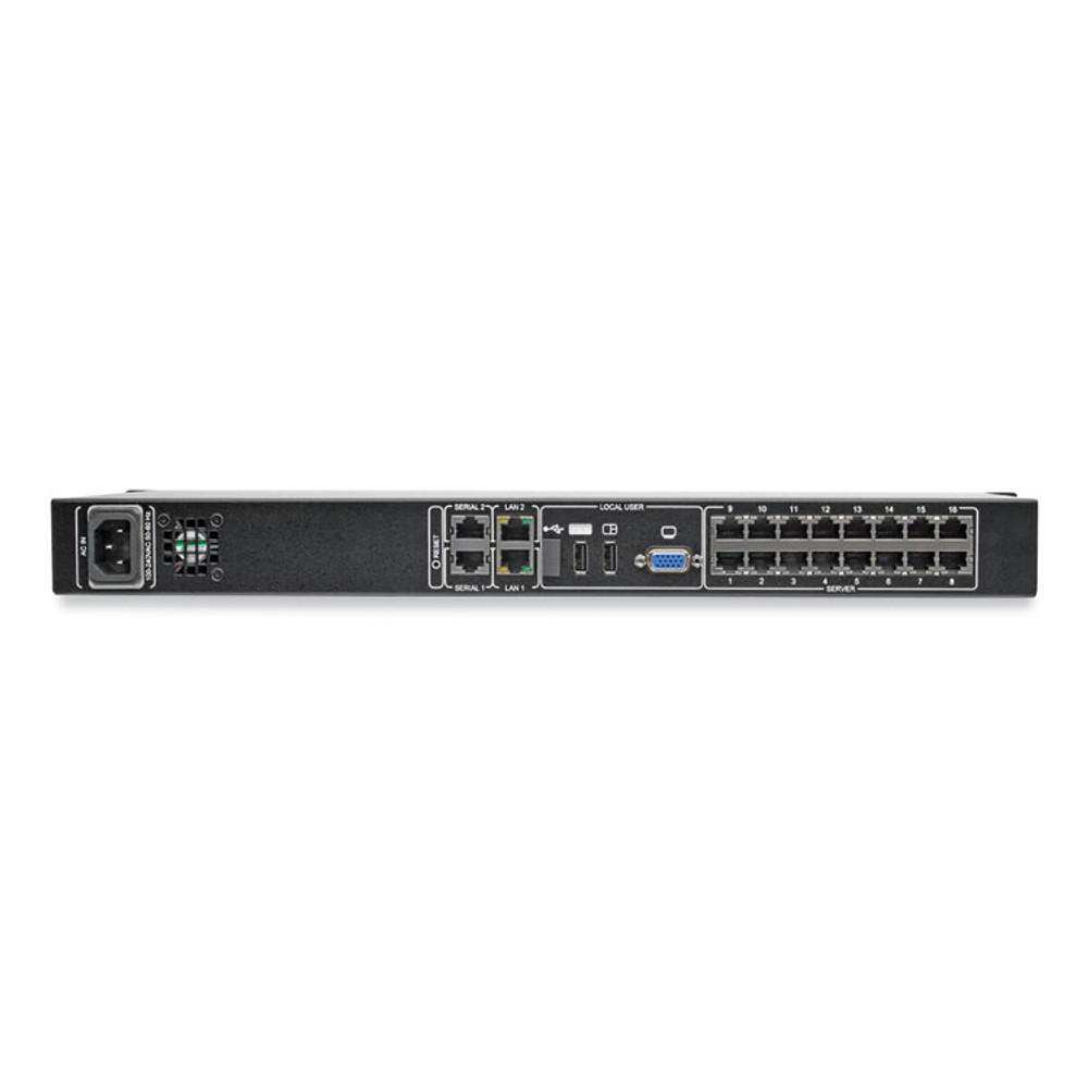 EATON CORPORATION Tripp Lite by B0720161IP NetCommander Cat5 KVM Switch with IP Remote Access, 16 Ports, TAA Compliant