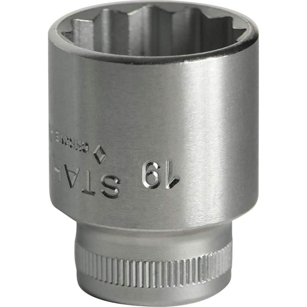 Stahlwille 02010020 Hand Sockets; Socket Type: Standard ; Drive Size: 3/8in (Inch); Socket Size (mm): 20 ; Drive Style: Hex ; Number Of Points: 12 ; Overall Length (Decimal Inch): 1.1500