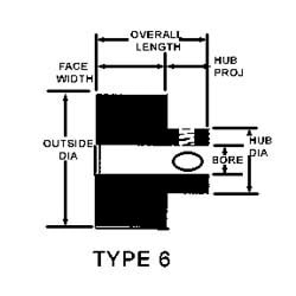 Value Collection 48-3M06-6A-5/16 Timing Belt Pulleys; Pulley Type: Hub w/No Flanges; Number of Teeth: 48; Outside Diameter (Decimal Inch): 1.7750; Belt Width: 6.0 cm; 6.0 in; 6.0 mm; Material: Aluminum; Pitch Diameter: 1.805 in; 1.805 mm; Face Width: