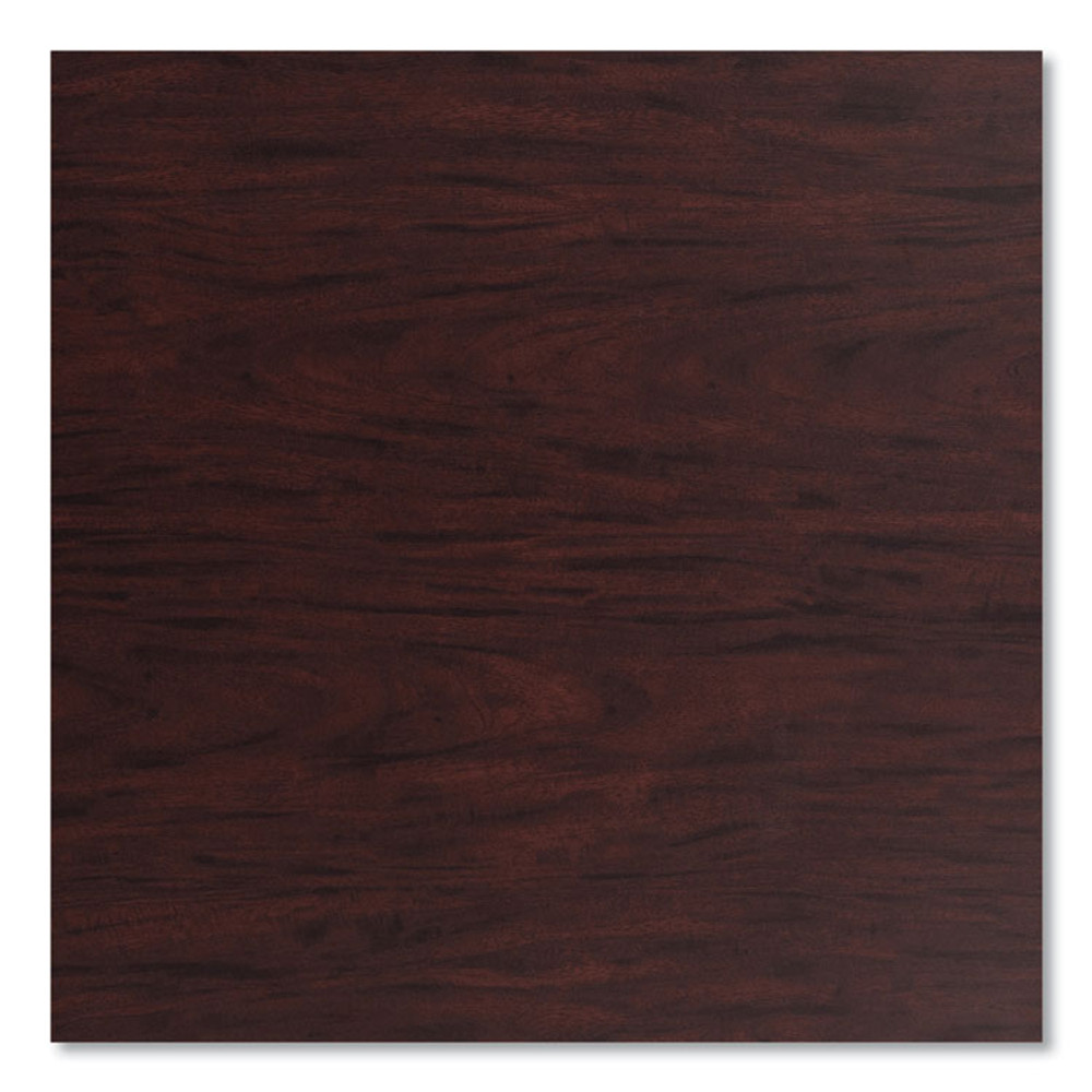 NATIONAL PUBLIC SEATING NPS® CG13636XC1MY Cafe Table, 36" Diameter x 36h, Round Top/X-Base, Mahogany Top, Gray Base