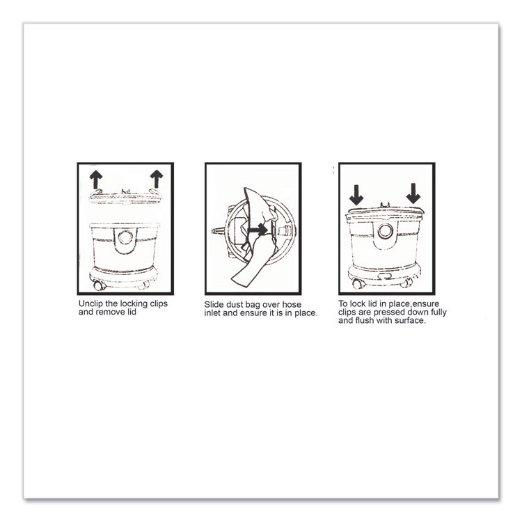 HOOVER COMPANY Commercial AH10363 Disposable Vacuum Bags, HEPA CC1, 10/Pack