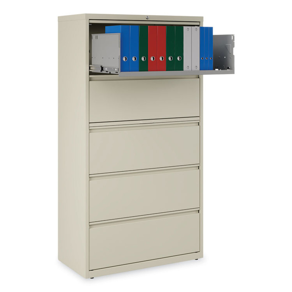 ALERA HLF3667PY Lateral File, 5 Legal/Letter/A4/A5-Size File Drawers, Putty, 36" x 18.63" x 67.63"