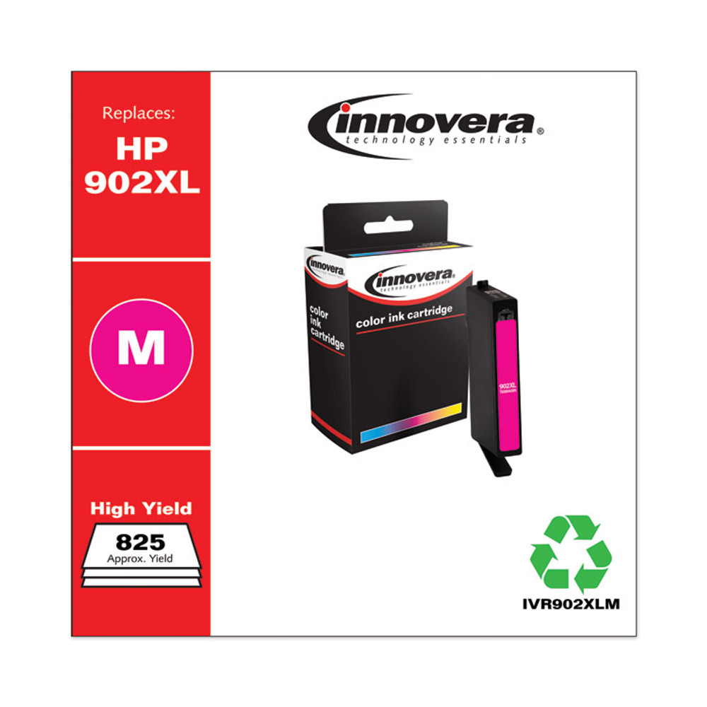 INNOVERA 902XLM Remanufactured Magenta High-Yield Ink, Replacement for 902XL (T6M06AN), 825 Page-Yield