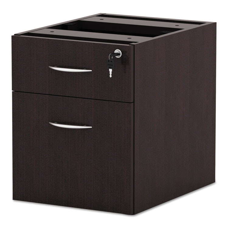 ALERA VA552222ES Alera Valencia Series Hanging Pedestal File, Left/Right, 2-Drawers: Box/File, Legal/Letter, Espresso, 15.63" x 20.5" x 19.25"