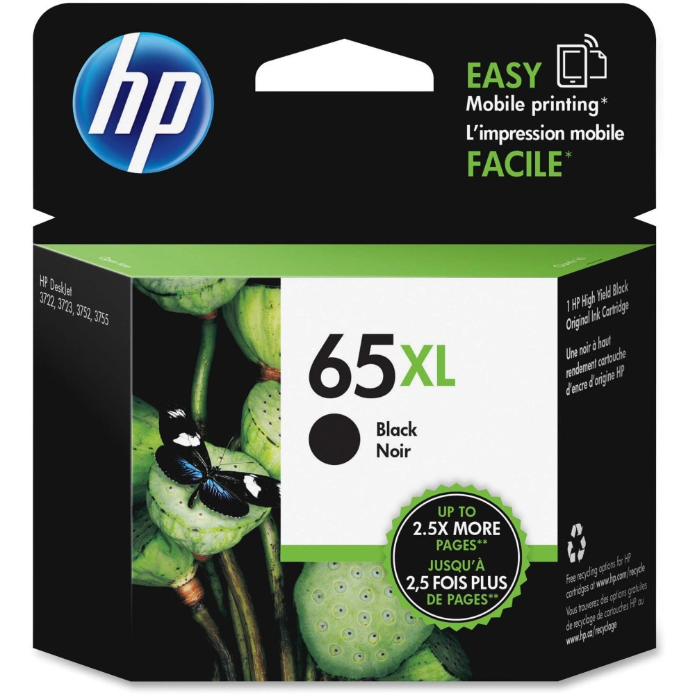 HP INC. N9K04AN HP 65XL Black High-Yield Ink Cartridge, N9K04AN