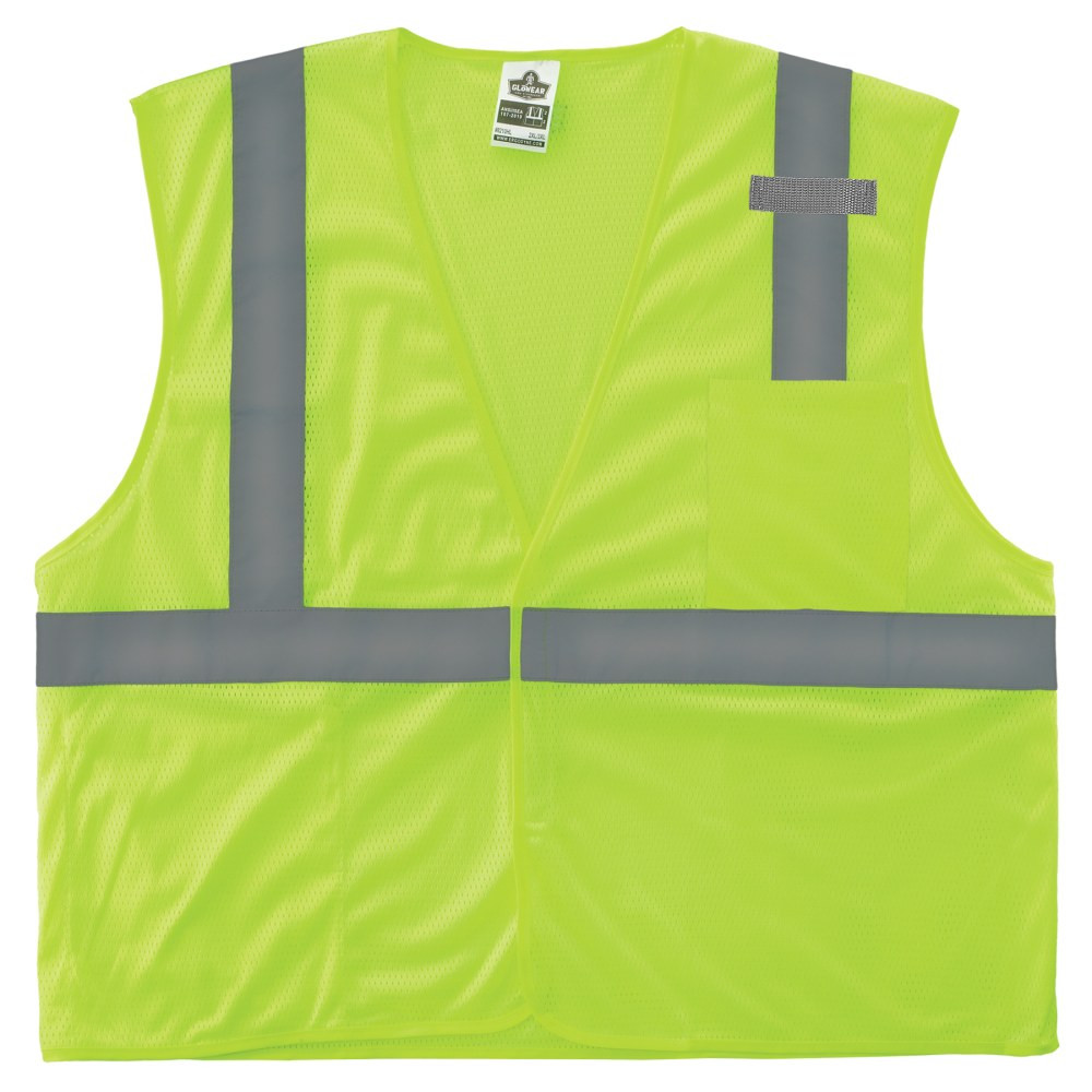 ERGODYNE CORPORATION 24528 Ergodyne GloWear Mesh Hi-Vis Safety Vest, 4XL, Lime