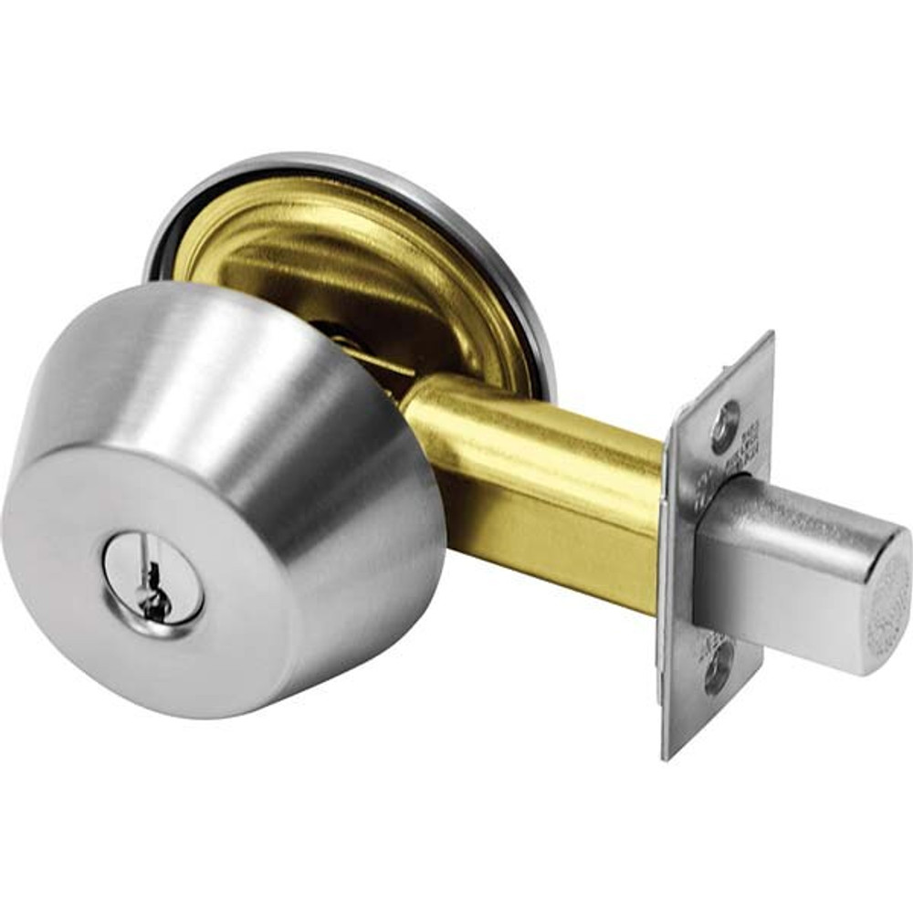 Sargent 60-485 26D Deadbolts; Deadbolt Type: Single Cylinder ; Lock Type: Single Cylinder ; Finish: Satin Chrome ; Hand Orientation: Non-Handed ; Lockset Grade: Grade 1