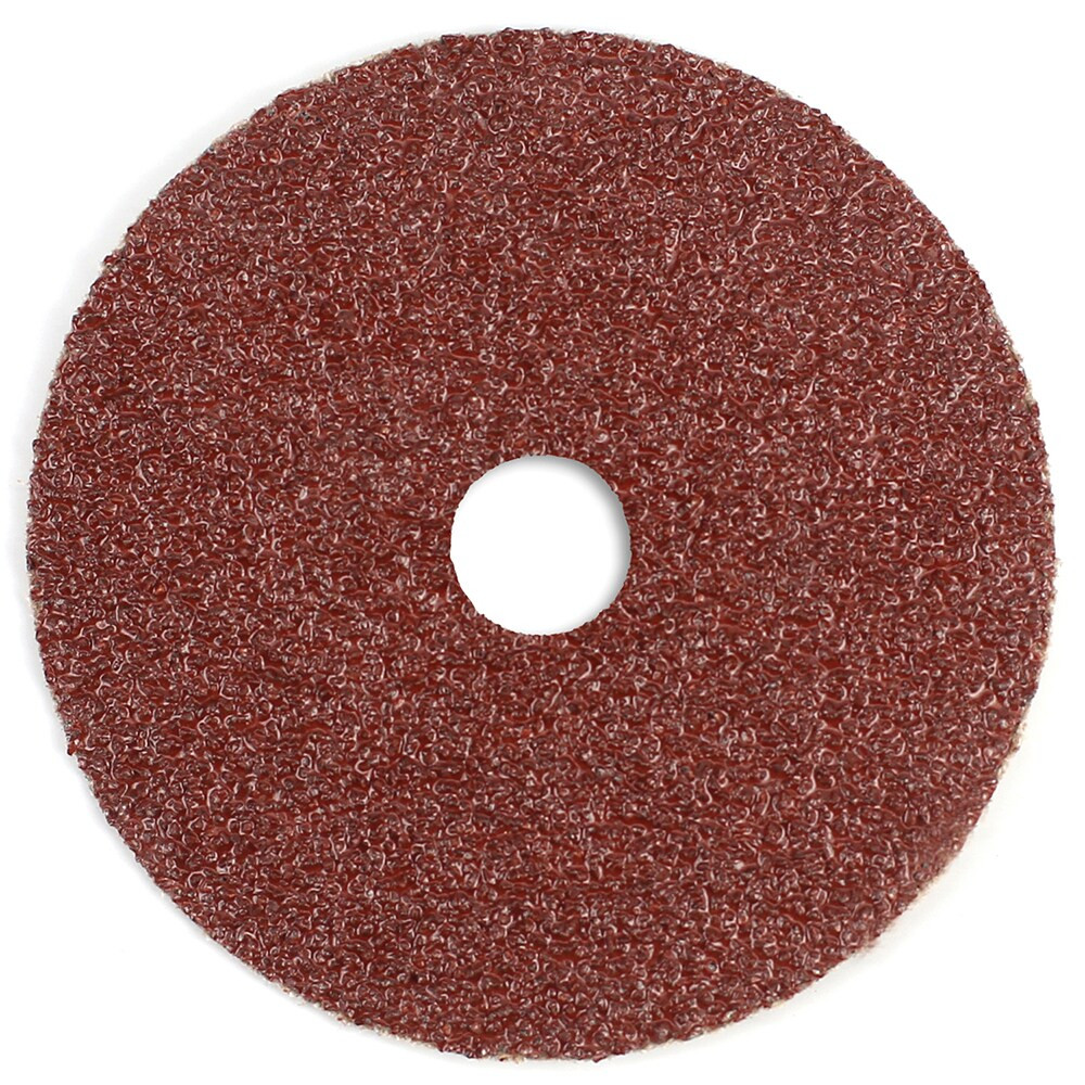 Superior Abrasives A008815 Fiber Disc:  5" Disc Dia, 7/8" Hole, Arbor Hole, 120 Grit, Aluminum Oxide