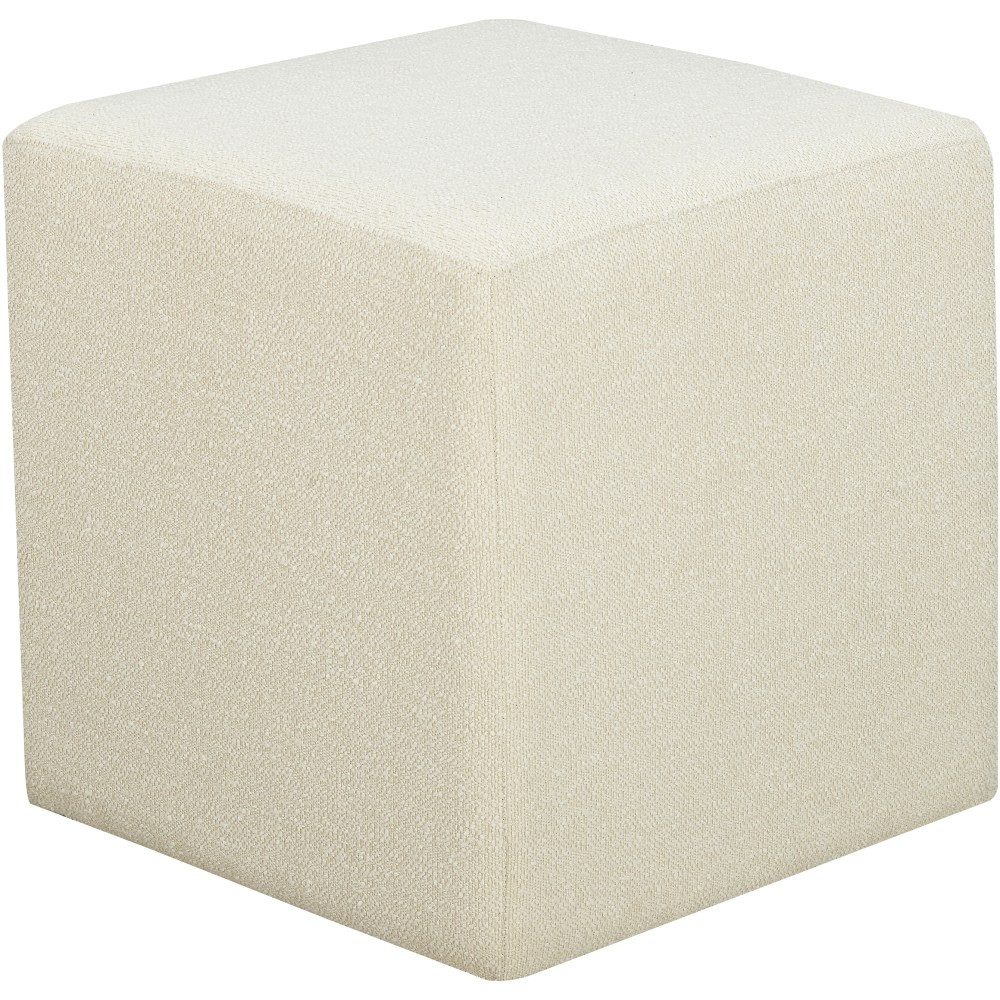 LIFESTYLE SOLUTIONS INC. Lifestyle Solutions 510A002SNO  Brady Fabric Ottoman, 19inH x 18inW x 18inD, Ivory