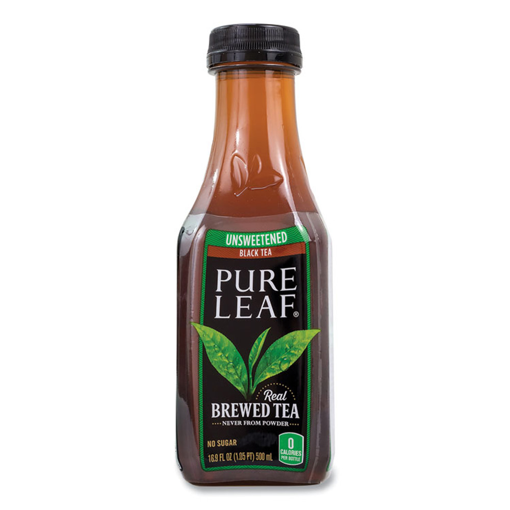 UNILEVER Lipton® 22002027 Pure Leaf Unsweetened Iced Black Tea, 16.9 oz Bottle, 18/Carton