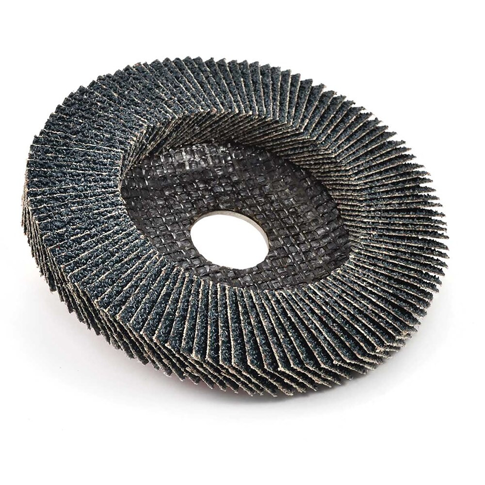 Superior Abrasives A009444 Flap Disc: 4-1/2" Dia, 7/8" Hole, 60 Grit, Zirconia Alumina, Type 27