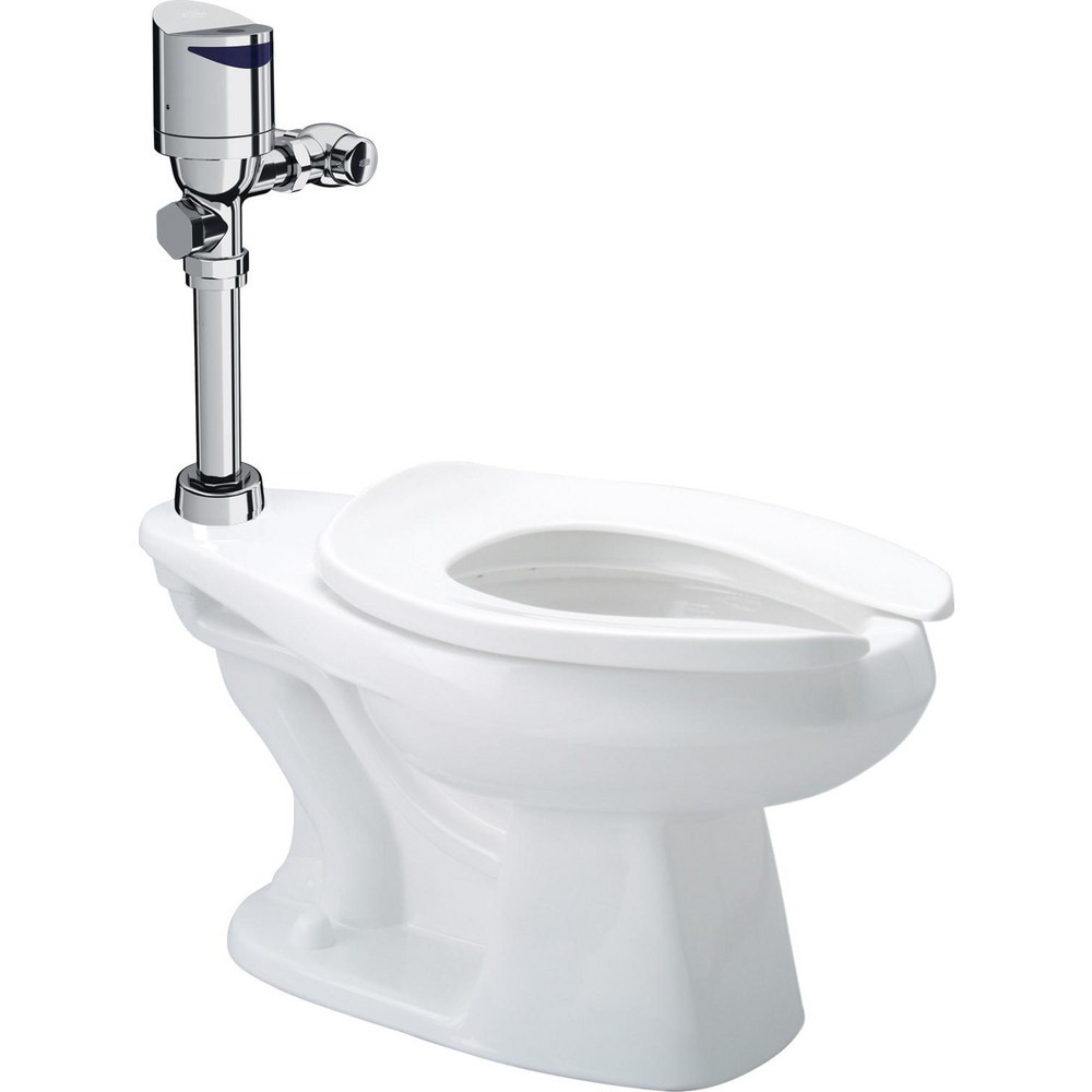 Zurn Z.WC3.S.TM Toilets; Bowl Shape: Elongated ; Flush Style: Single Flush ; Flush Handle: Top Button ; Toilet Type: Flush Valve Toilet ; Includes Seat: Yes ; Insulated Tank: No