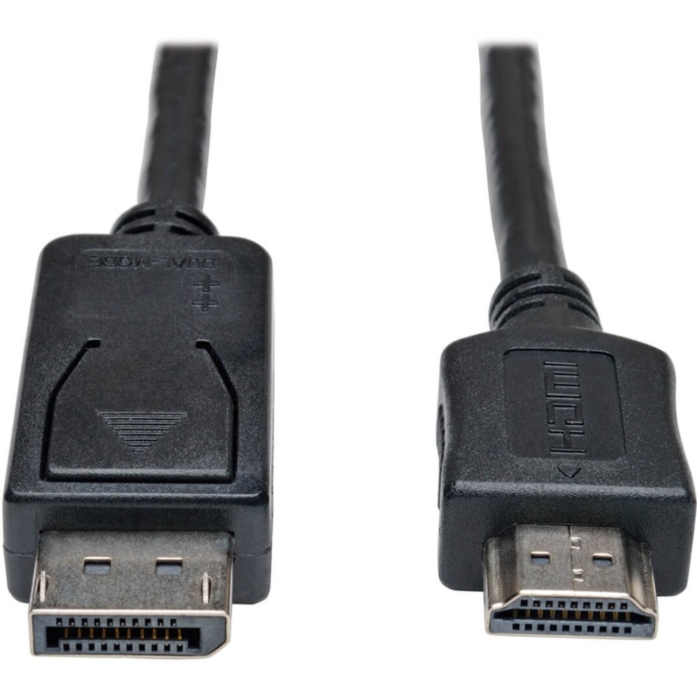 Durable construction. The molded design of the cable provides extra strain relief at the connectors, maximizing longevity and preventing wear and tear from everyday use.  Reliable connection. This adapter cable features a 20 pin DisplayPort connector on one end and a 19-pin HDMI Type-A connector on the other end, ensuring compatibility with multiple devices and enabling a hassle-free connection.
