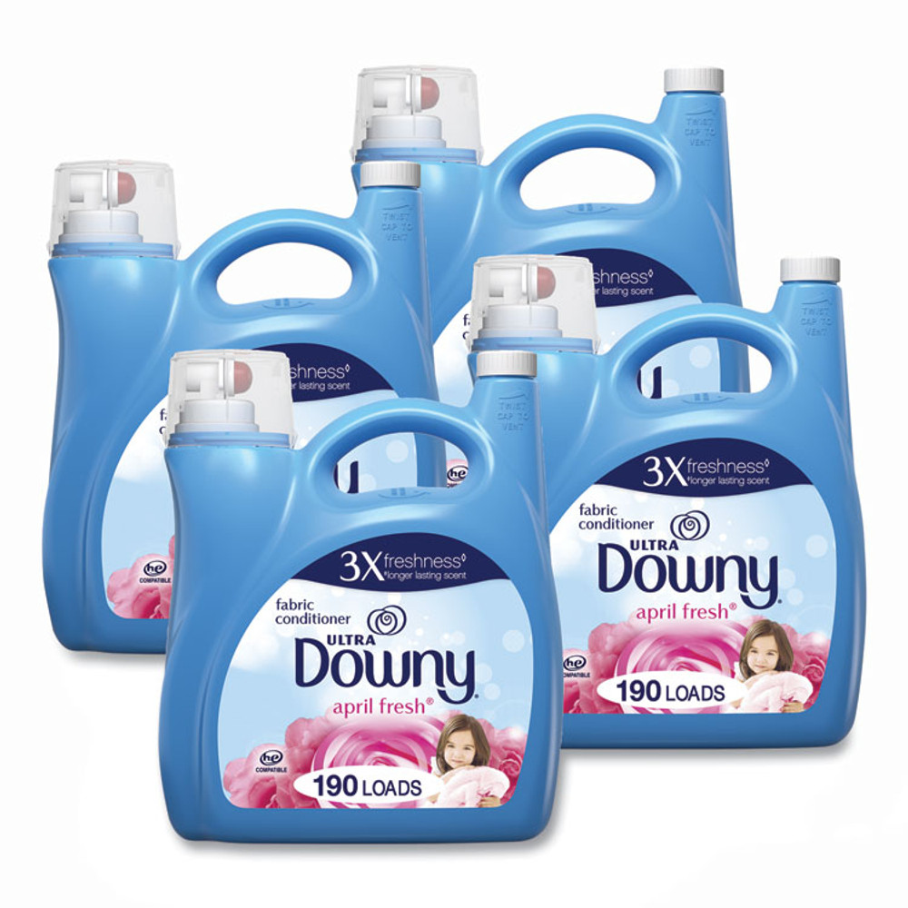 PROCTER & GAMBLE Downy® 10051 Liquid Fabric Softener, April Fresh, 140 oz Bottle, 4/Carton