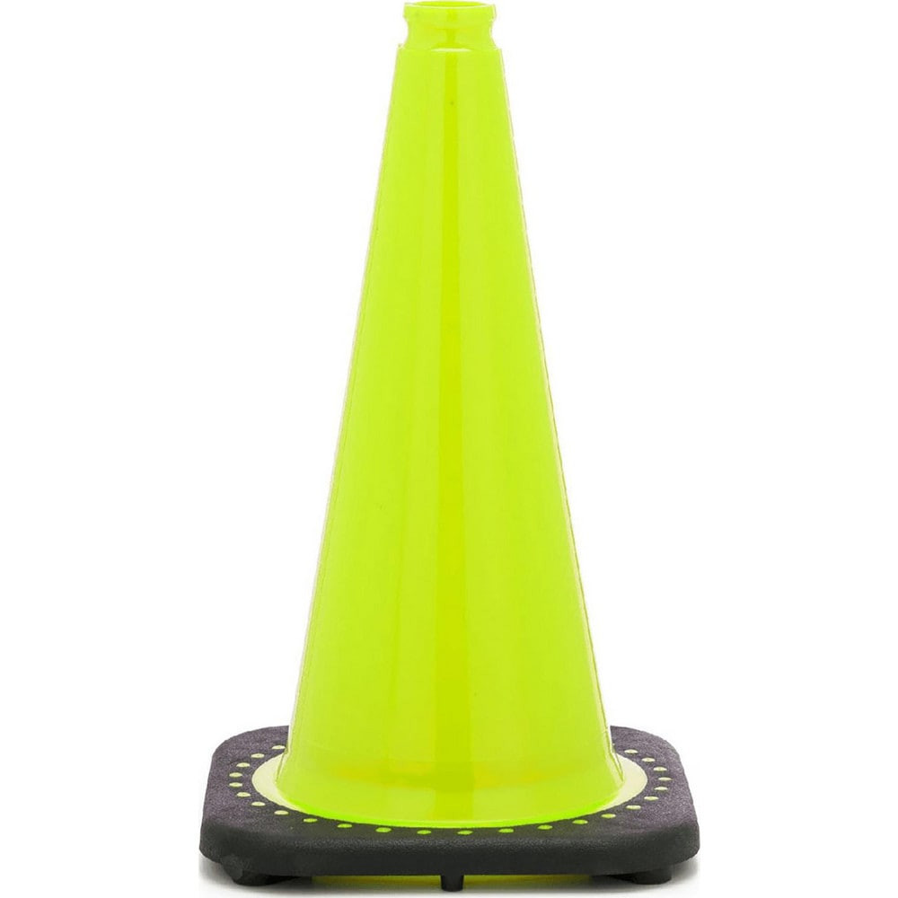 Xpress SAFETY 28CONESAFELG1 Traffic Cone: Polyvinylchloride, 28" OAH, Lime