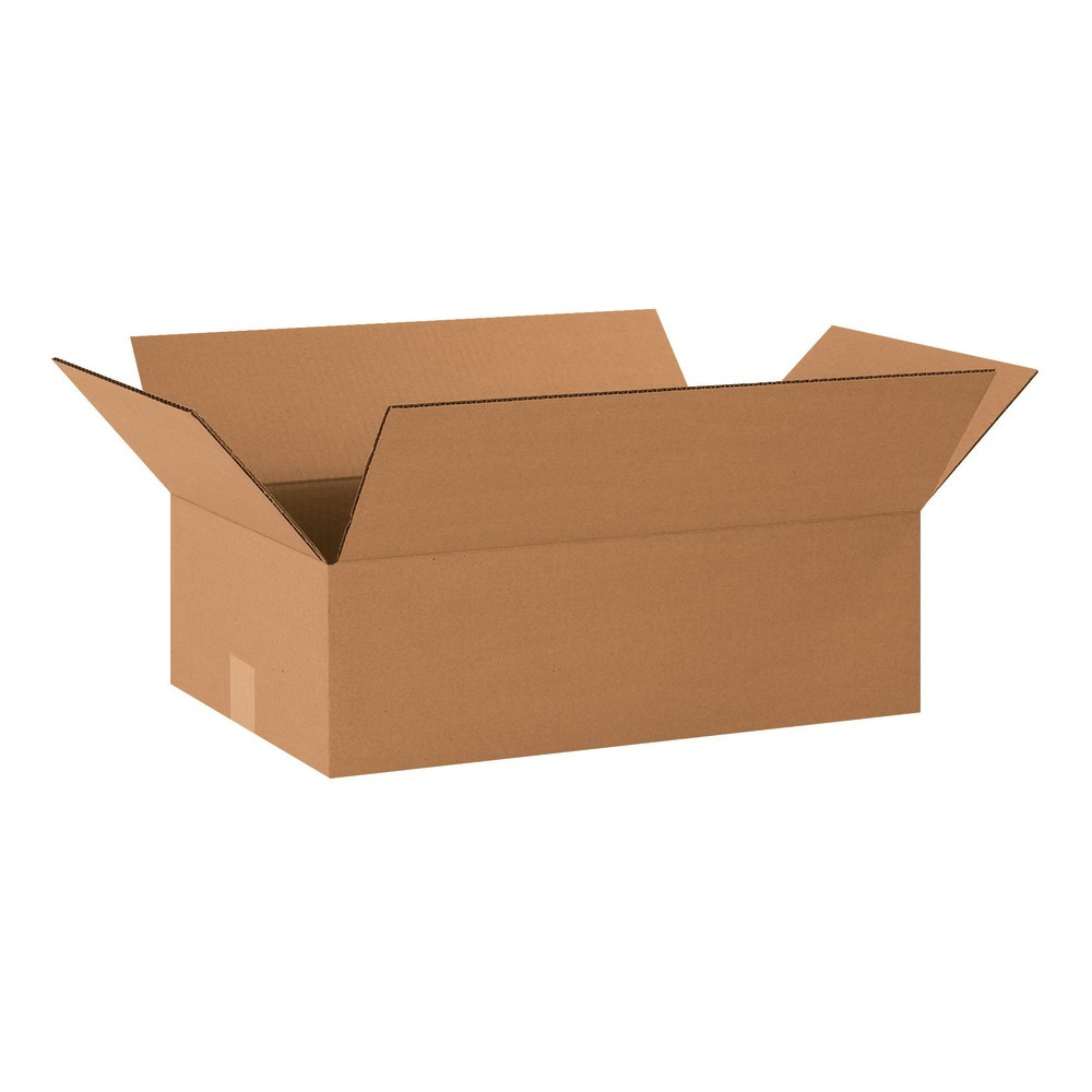 B O X MANAGEMENT, INC. 20126 Partners Brand Flat Corrugated Boxes, 20in x 12in x 6in, Kraft, Pack Of 25