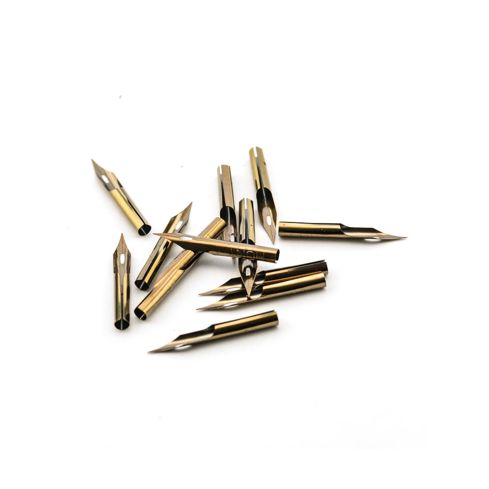 WINSOR & NEWTON 9408-2 Speedball Hunt Artists Flexible Quill Pen Nibs, No. 108, 12 Nibs Per Box, Pack Of 2 Boxes