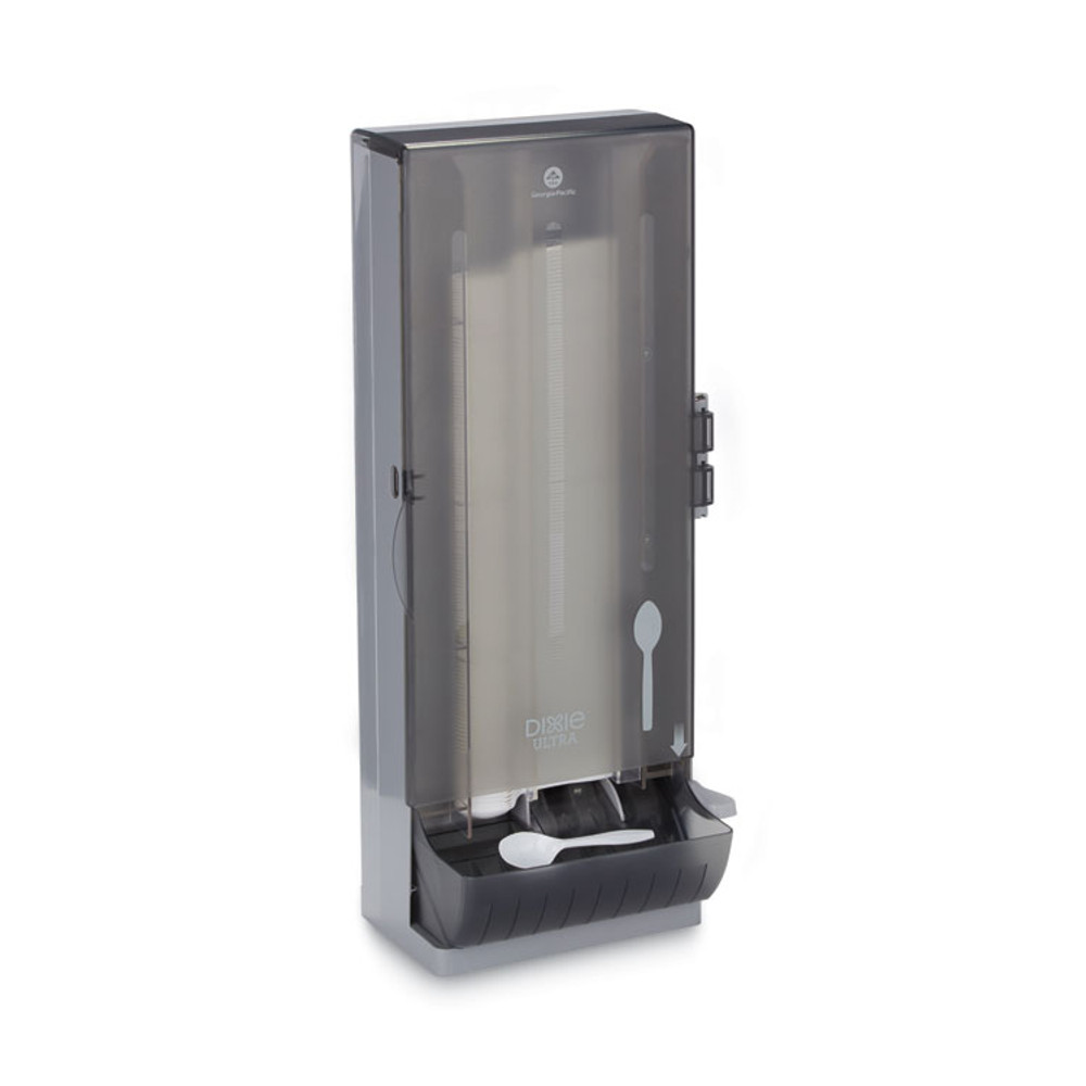 GEORGIA PACIFIC Dixie® SSSPD120 SmartStock Utensil Dispenser, Spoons, 10 x 8.78 x 24.75, Smoke