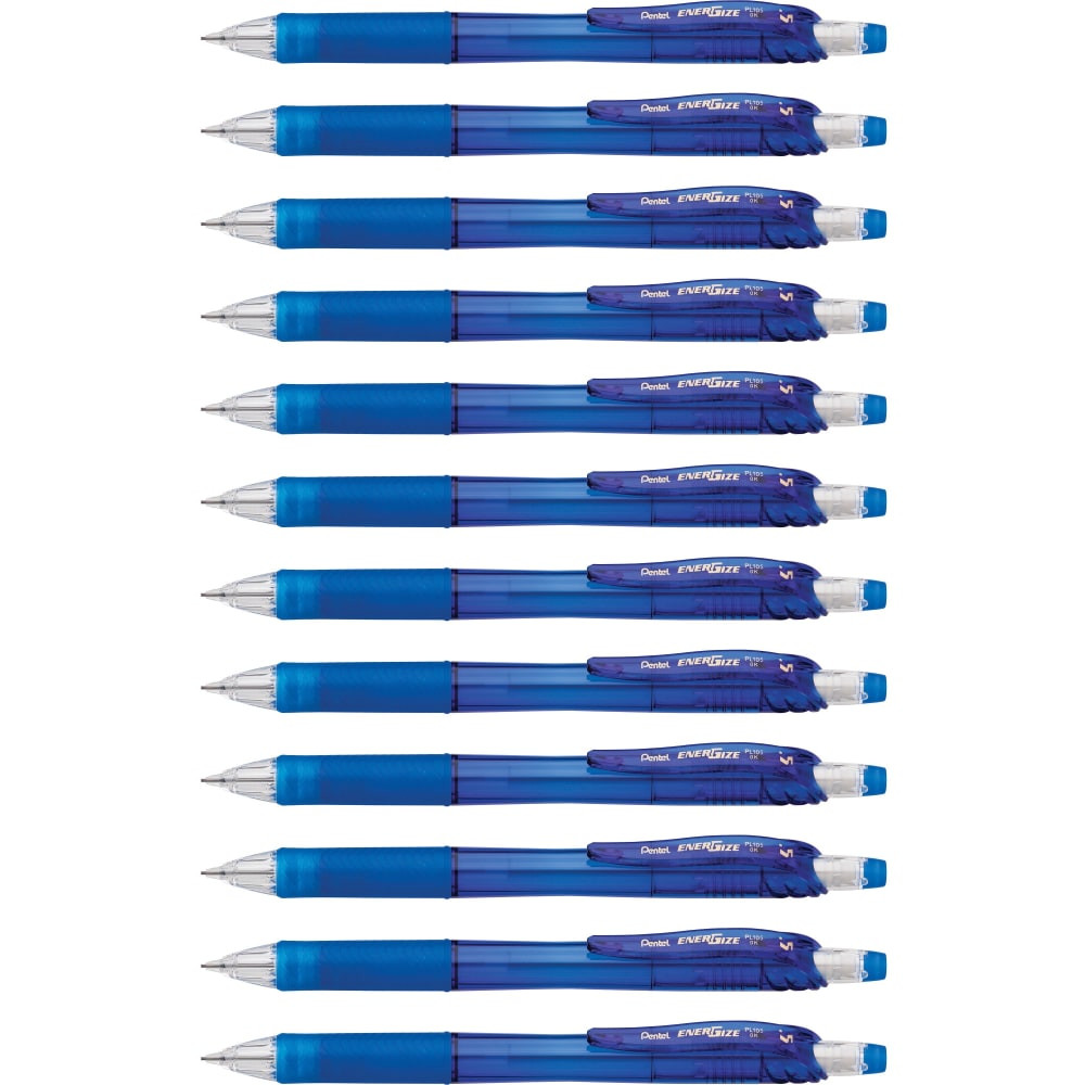 PENTEL OF AMERICA, LTD. Pentel PL105C  EnerGizeX Mechanical Pencil, #2 Lead, Fine Point, 0.5 mm, Transparent Blue Barrel