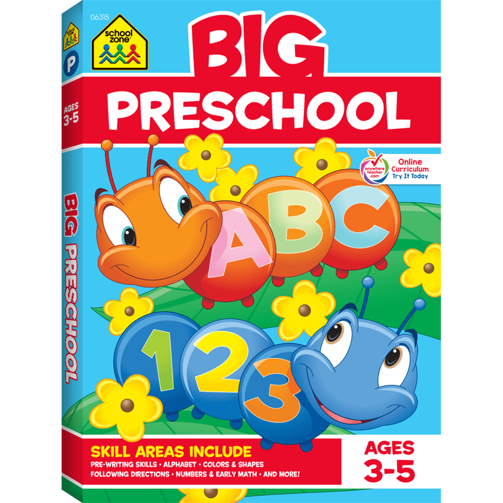 SCHOOL ZONE PUBLICATIONS SZP06315 School Zone Publishing BIG Workbook, Preschool