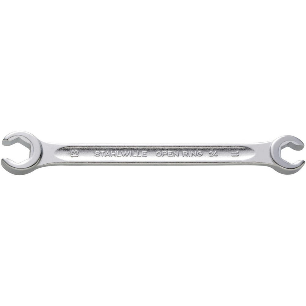 Stahlwille 41081011 Flare Nut Wrenches; Wrench Type: Open End ; Wrench Size: 10mm; 11 mm ; Double/Single End: Double ; Opening Type: 6-Point Flare Nut ; Material: Steel ; Finish: Chrome-Plated